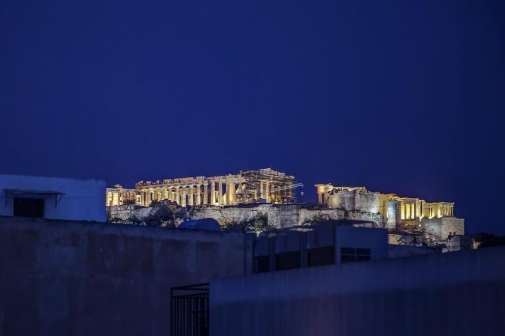 Luxury Acropolis View Duplex Penthouse In Thiseio 155M2 Athén Kültér fotó